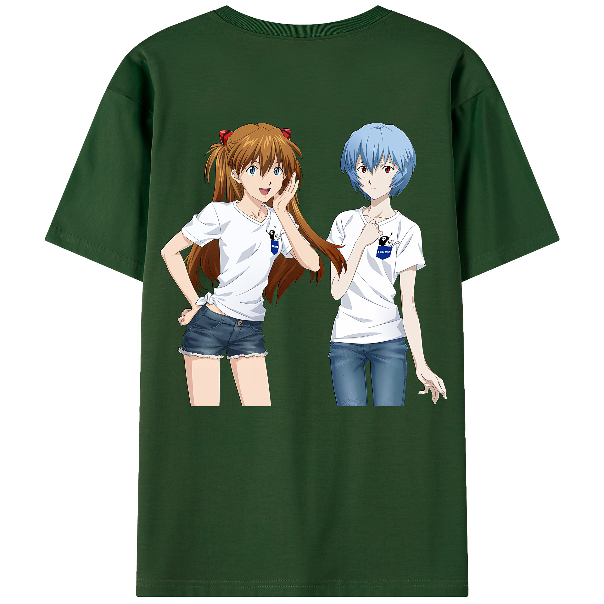 （画像用） EVA 新世紀エヴァンゲリオン 綿100％半袖Tシャツ（背面プリント）